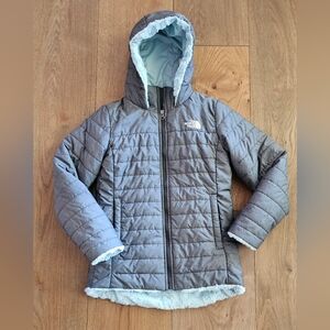 The North Face Kids Light Gray Puffer Jacket